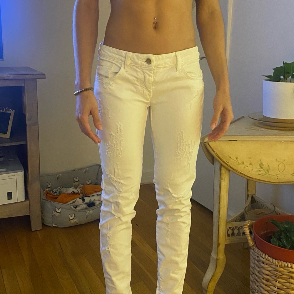 Dolce & Gabbana Women's White Skinny Jeans
